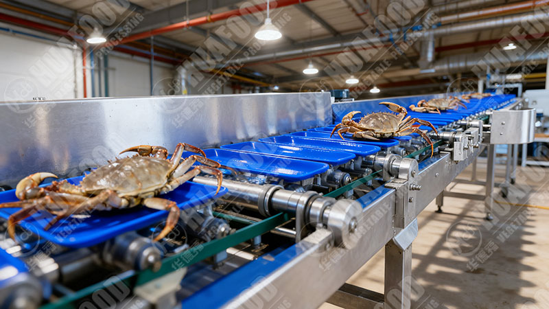 crab sorting machine details in factory