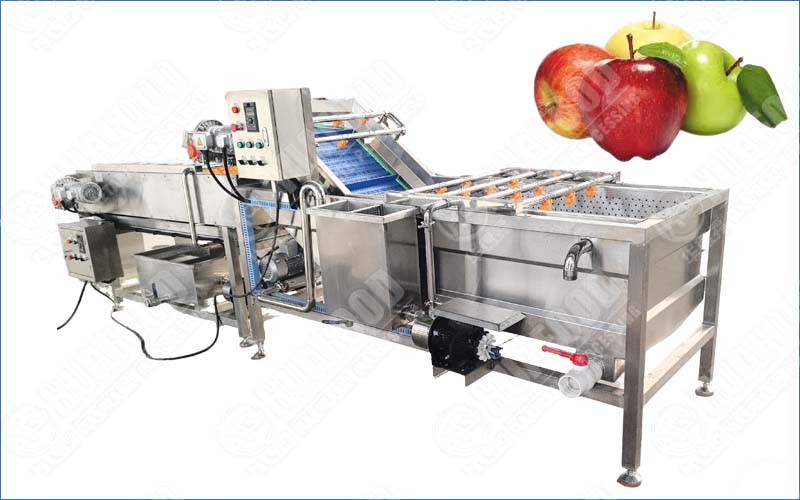 apple cleaning machine