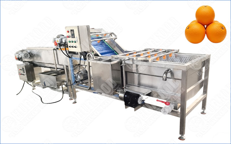 orange cleaning machine
