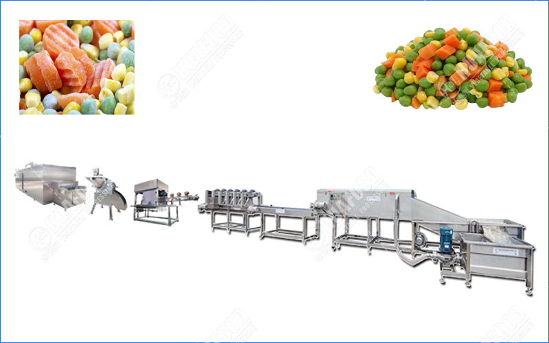 frozen vegetable processing plant