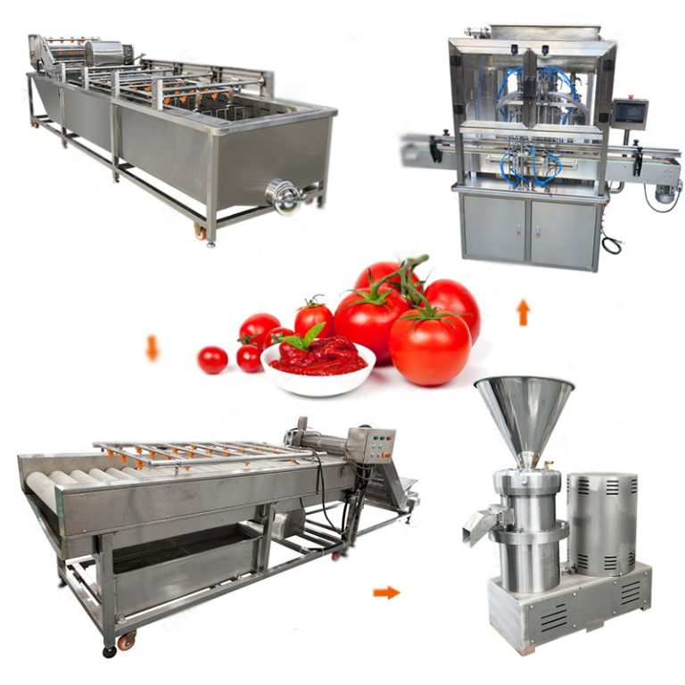 SemiAutomatic Tomato Ketchup Making Line Ketchup Paste Production Line Vegetable washing machine