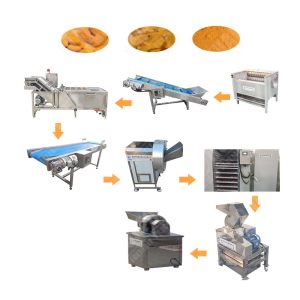 Onion cleaning peeling slicing drying crushing grinding products