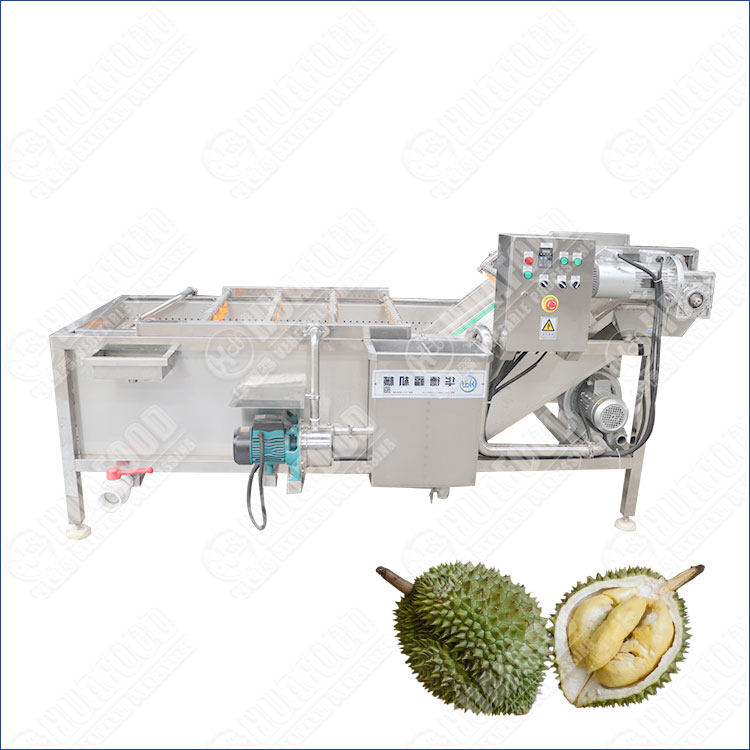 Industrial Durian Washing Machine with Bubble and Spray System