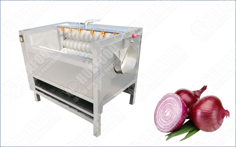 onion washing and peeling machine