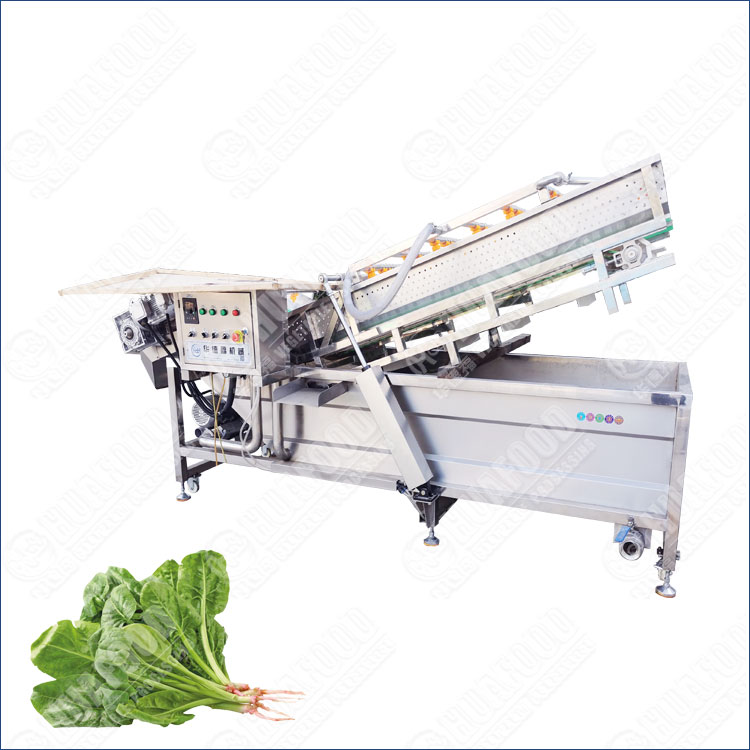 High Efficiency Spinach Washing Machine with Gentle Bubble Cleaning