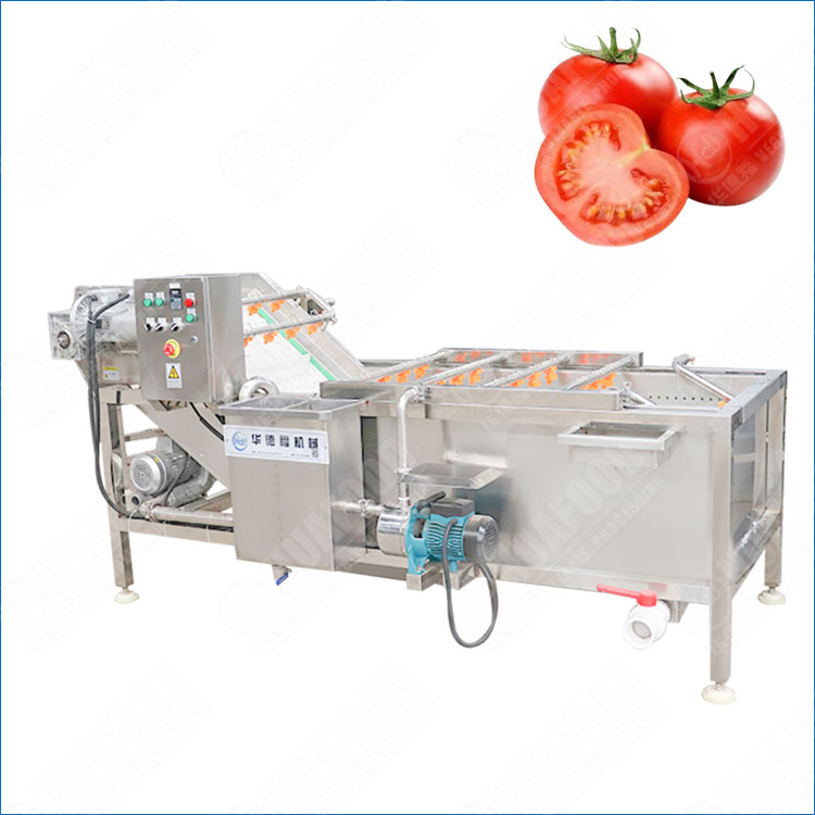 Tomato Vegetable Washing Machine with Air Bubble Gentle Cleaning Tech