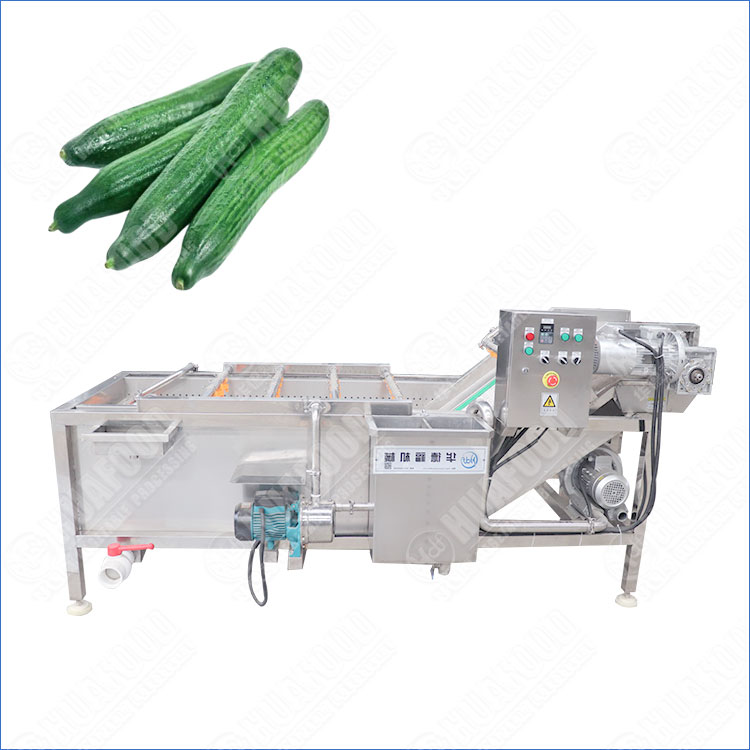 High-Efficiency Cucumber Air Bubble Washing Machine For Sale
