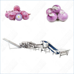 peeling onion root cutting machine