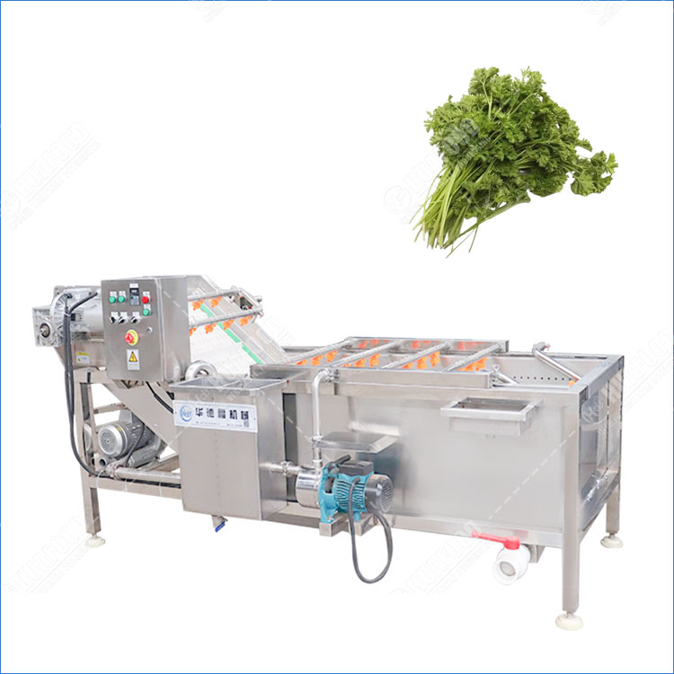 Automatic Mustard Greens Washing Machine with Air Bubble Washer